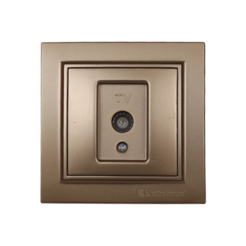 Розетка телевізійна Розкішно золотий Enzo IP22 EH-2113-LG