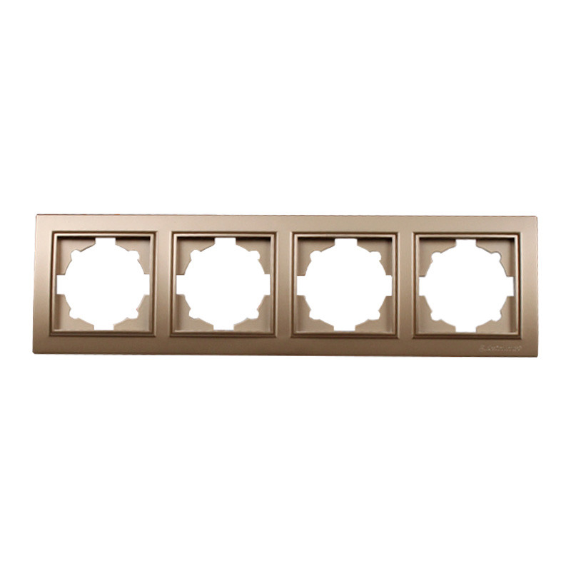 Рамка 4-місцева розкішно золотий Enzo EH-2203-LG