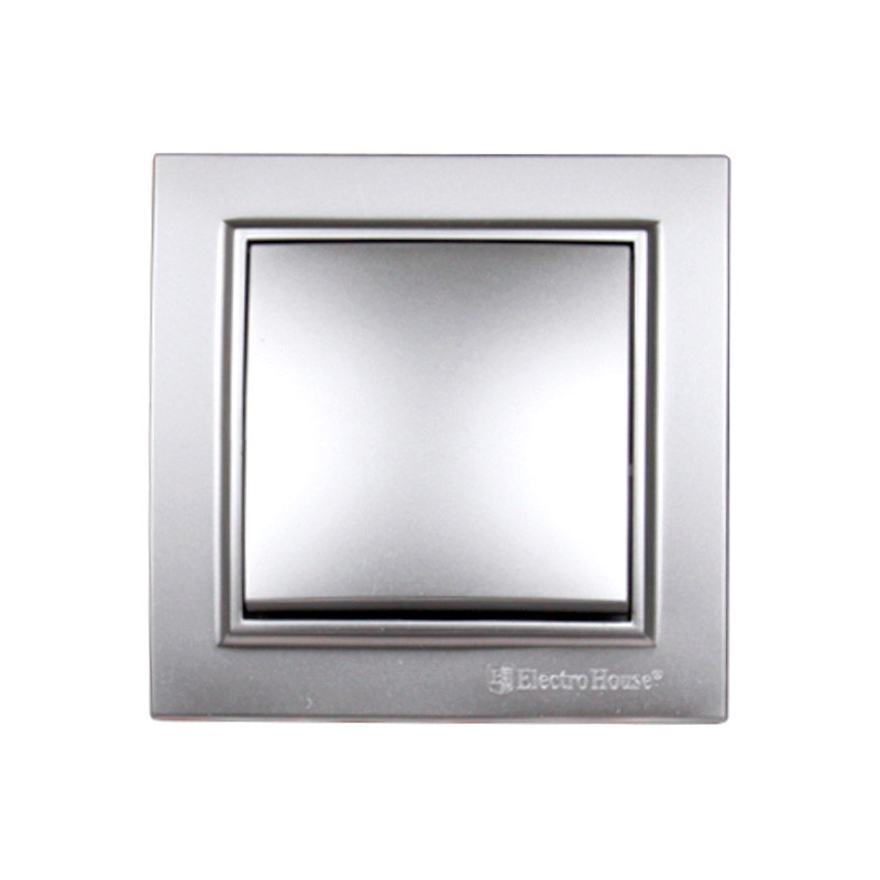 Вимикач Срібний камінь Enzo IP22 EH-2181-ST