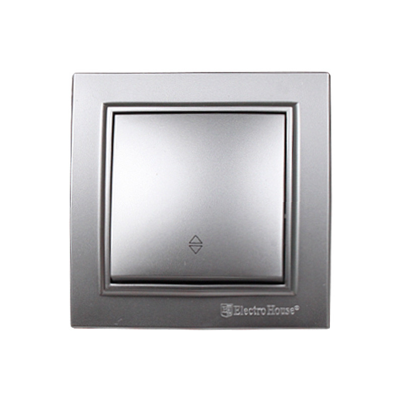 Вимикач прохідний Среребряный камінь Enzo IP22 EH-2186-ST