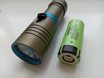 Підводний ліхтар із ЖЕЛТИМ світлом серія Compact на Cree XM-L2 10 W + АКУМУЛЯТОР Panasonic 26650 5500mAh