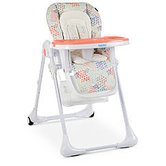 Стільчик для годування «Bambi» M 3890-5 (Сірий з бежевим піддоном)