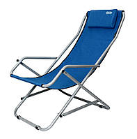 Кресло-шезлонг Novator SH-7 в цветах синие / коричневое / зеленое / серое