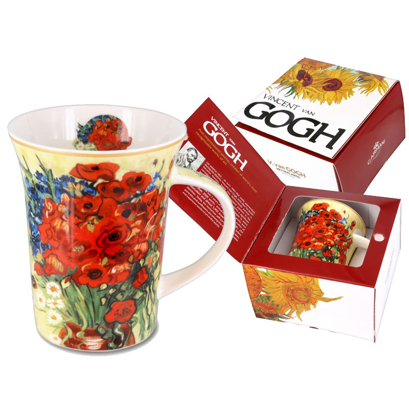 Кружка порцеляновий Ван Гог Маки та ромашки Carmani, 350 мл (830-8111), фото 1