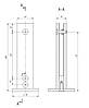 ODF-02-08-01 Cтійки для скляних огорож MINI H200, матові, фото 5