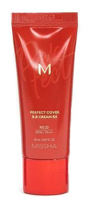 Універсальний зволожувальний ВВ-креміMissha Perfect Cover B.B Cream RX SPF42/PA++++ No23 Натуральний бежевий 20 мл