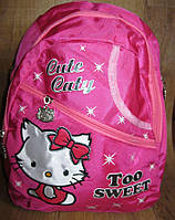 Дитячий рюкзак Хеллоу Кітті. Рюкзак для дівчинки. Дитячий рюкзак в садочок.