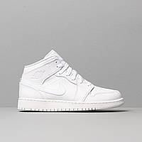 Баскетбольные кроссовки Air Jordan 1 Retro Mid White