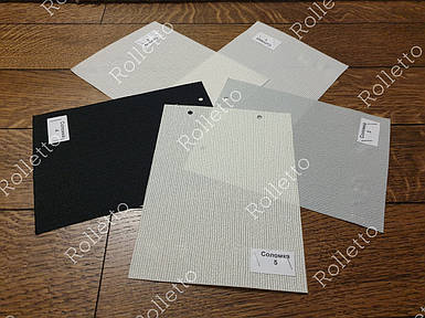 Тканинні ролети відкритого типу з тканини "Соломка"