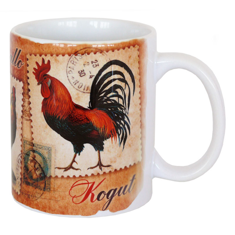 Кружка сувенірна Півень, 350 мл, h-9,5 см, фото 1