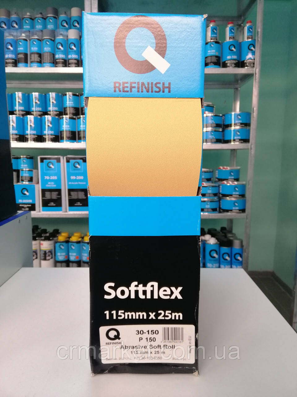 Абразиви в рул. на поролоновій основі Softflex (115мм х 25м), Р150, Q-REFINISH 30-150, фото 1