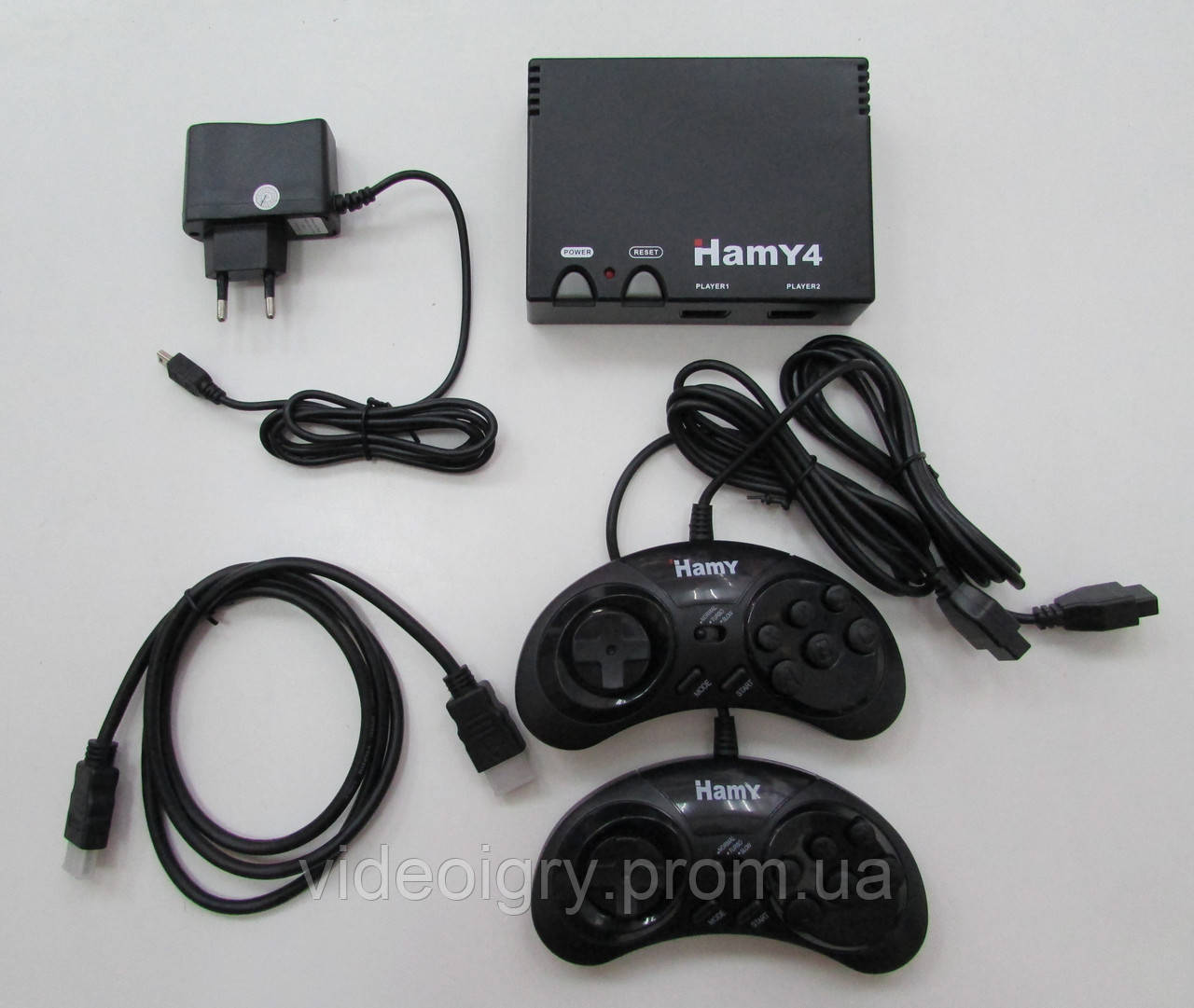 Hamy 4 HDMI ігрова мультимедійна система+350 ігор 8-16 біт (чорна)