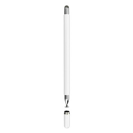 Стілус універсальний Gojodoq 2 в 1 Capacitive Drawing Point Ball White, фото 1