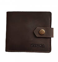 Чоловічий шкіряний гаманець Valenta з відділенням для монет Коричневий (ХР19782t)