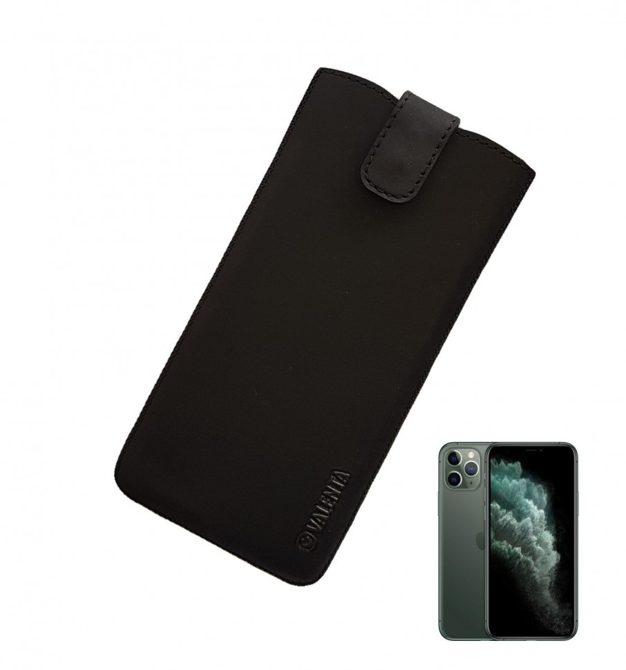 Шкіряний чохол-кишеня Valenta для iPhone 11 Pro Чорний (C100911sg5IP11pt)