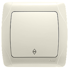 Вимикач прохідний Viko Carmen Кремовий (90562004)