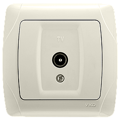 Розетка телевізійна ТБ Viko Carmen Кремовий (90562010)