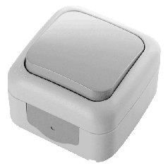 Вимикач зовнішній Viko Palmiye Сірий (90555501)