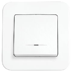 Вимикач з підсвічуванням Viko Rollina білий (90420019)