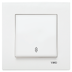 Вимикач прохідний Viko Karre білий (90960004)