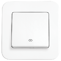 Вимикач реверсивний (проміжний) Viko Rollina білий (90420031)