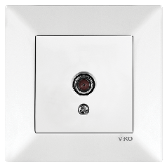 Розетка телевізійна ТБ Viko Meridian біла (90970010-WH)
