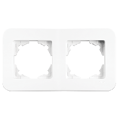 Рамка подвійна горизонтальна Viko Rollina біла (90480052)