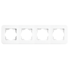 Рамка чотирикутна горизонтальна Viko Rollina біла (90480054)