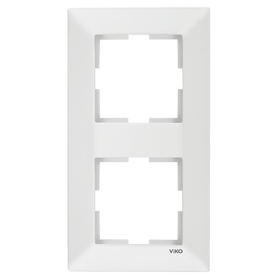 Рамка подвійна вертикальна Viko Meridian біла (90979022-WH)