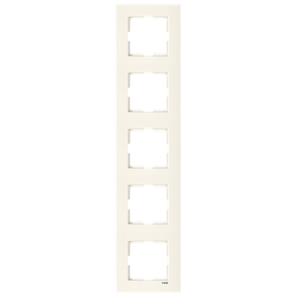 Рамка 5-а вертикальна Viko Karre кремова (90960234), фото 2