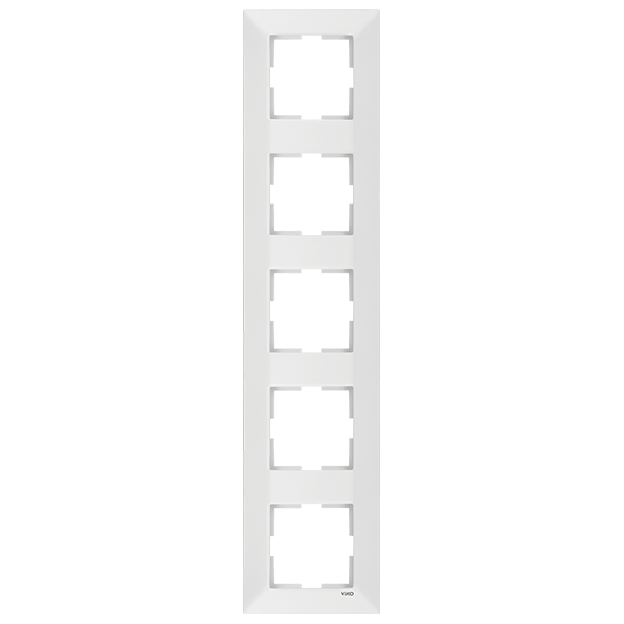 Рамка 5-а вертикальна Viko Meridian біла (90979025-WH)