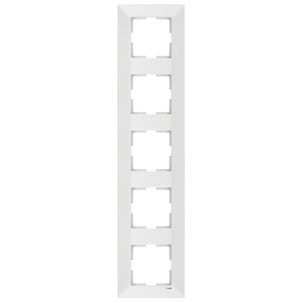 Рамка 5-а вертикальна Viko Meridian біла (90979025-WH), фото 2
