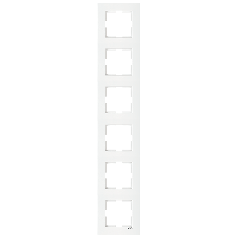 Рамка 6-а вертикальна Viko Karre біла (90960225)