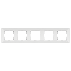 Рамка 5-а горизонтальна Viko Meridian біла (90979005-WH)