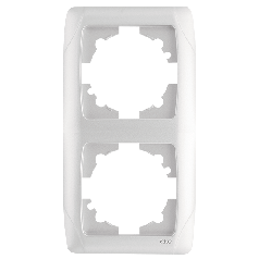 Рамка подвійна вертикальна Viko Carmen біла (90571002)