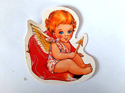 Листівка наліпка Ангелочок Амурчик