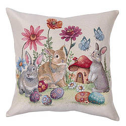 Наволочка великодня гобеленова KISS1017 LiMaSo 45х45 см