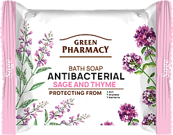 Туалетне мило Антибактеріальне «Шалфей і чебрець» 100 г Green Pharmacy