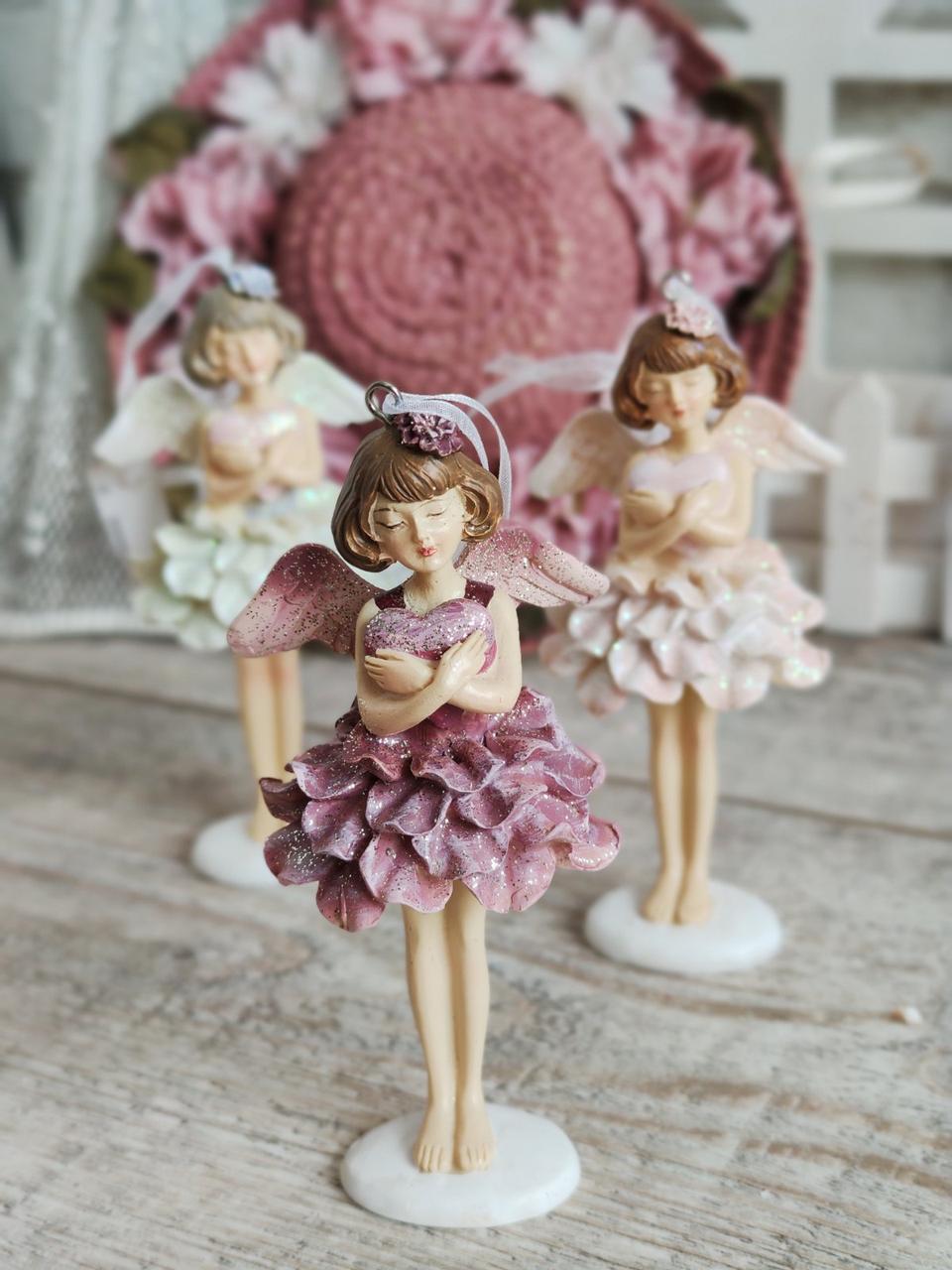 Статуетка-підвіска "Фея-балерина" колір бордо, 5,5х4,5х12 см, фото 1