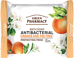Туалетне мило Антибактеріальне «Апельсин і чайне дерево» 100 г Green Pharmacy
