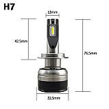 LED лампи головного світла H7 F16D10 CSP Ford Mondeo Peugeot 508/2008/3008 Citroen Elysee/C5/DS5/DS6 9000Lm 80W, фото 6