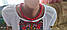 Українська вишиванка з Борщівським орнаментом на білому натуральному домотканому полотні "Борщівка", фото 5