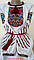 Українська вишиванка з Борщівським орнаментом на білому натуральному домотканому полотні "Борщівка", фото 8