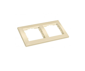 Горизонтальна Рамка Mutlusan CANDELA крем двомісна (46-91-32)