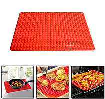 Килимок для випічки і смаження силіконовий PYRAMID MATT