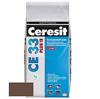 Затирка Ceresit СЕ 33 plus коричнева 2 кг