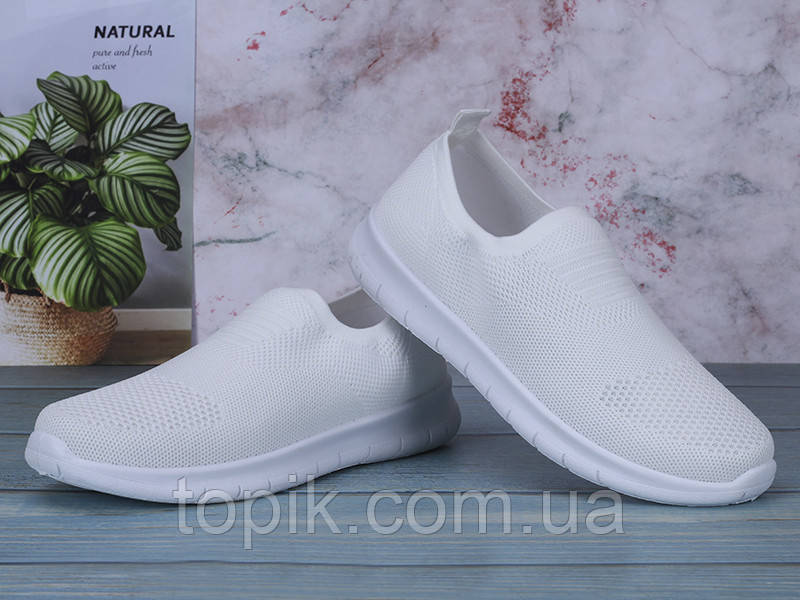На 38р і 39р! Мокасини жіночі білі весна літо Мокасины женские белые весна лето (Код: 1864)