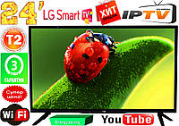 NEW телевизоры LG SmartTV 24" Super Slim FullHD,LED, IPTV, Android, T2, WIFI, USB КОРЕЯ