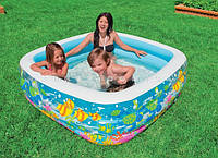 Детский надувной бассейн «Аквариум». Бассейн Intex 57471 для детей от 3-х лет