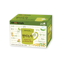 Зеленый чай с коричневым рисом, Sempio